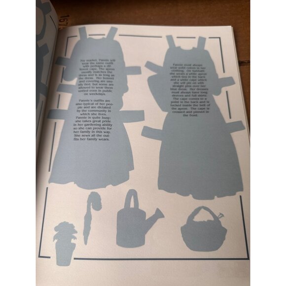 Amish Paper Dolls Book By Gail Keffer 1996 Featuring John Fannie Andy Mattie - Picture 5 of 9